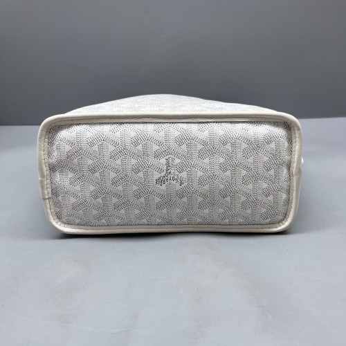 Goyard Saint Louis PM Goyardine White Grey