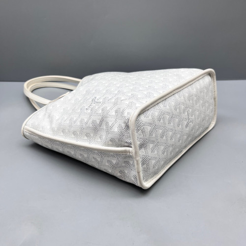 Goyard Saint Louis PM Goyardine White Grey