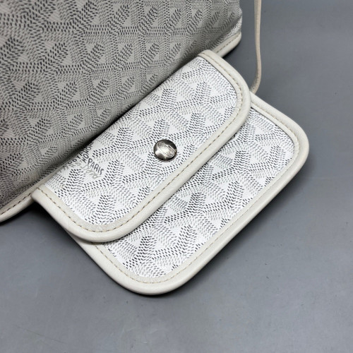 Goyard Saint Louis PM Goyardine White Grey