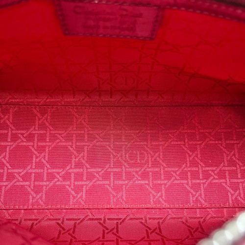 Dior Medium Lady Dior Patent Calfskin Red