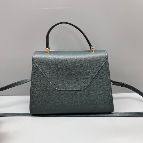 Valextra Two-Way Bag Calfskin Dark Green
