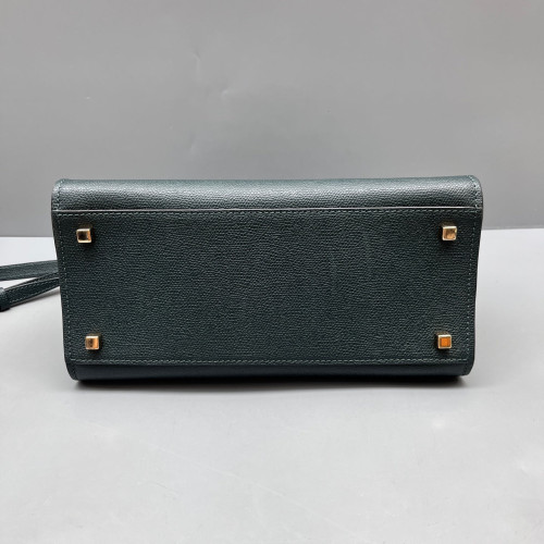 Valextra Two-Way Bag Calfskin Dark Green