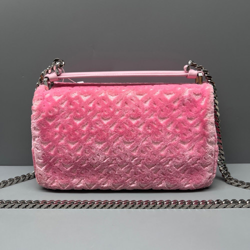 Burberry Small Lola Crossbody Bag Fabric Calfskin Pink