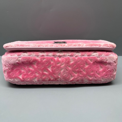 Burberry Small Lola Crossbody Bag Fabric Calfskin Pink