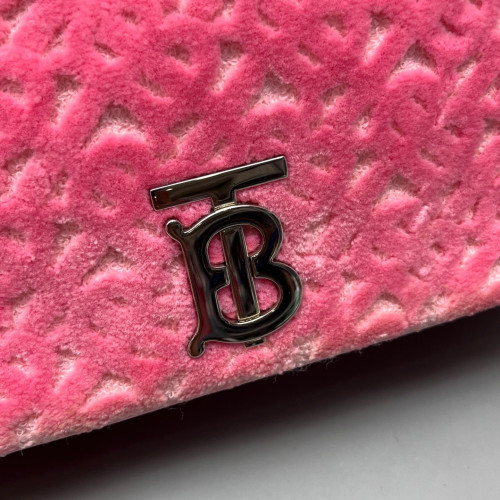 Burberry Small Lola Crossbody Bag Fabric Calfskin Pink