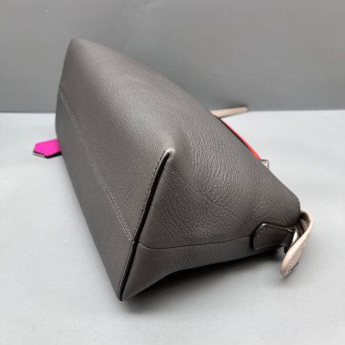 Fendi By The Way Soft Medium Calfskin Grey Red Beige