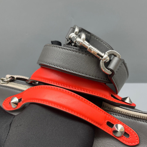 Fendi By The Way Soft Medium Calfskin Grey Red Beige