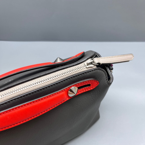 Fendi By The Way Soft Medium Calfskin Grey Red Beige