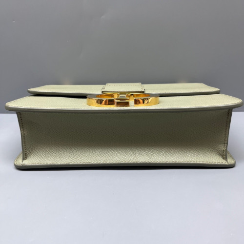 Dior 30 Montaigne Flap Bag Grained Calfskin Light Green