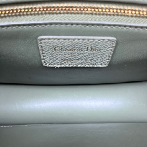 Dior 30 Montaigne Flap Bag Grained Calfskin Light Green