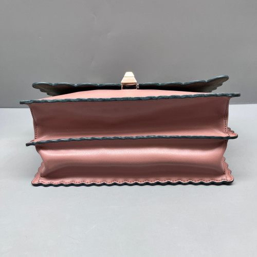 Fendi Medium Kan I Smooth Calfskin Pink
