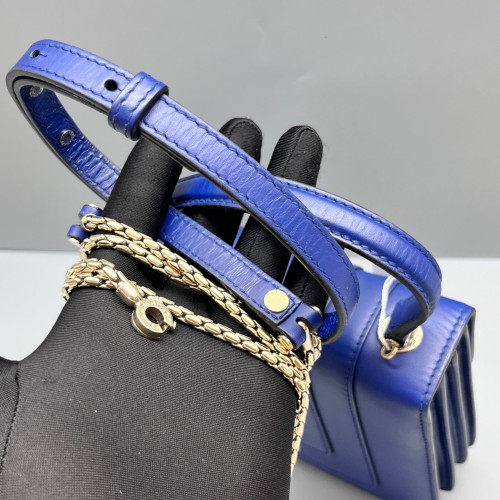 Bvlgari Small Serpenti Forever Top Handle Bag Smooth Calfskin Dark Blue