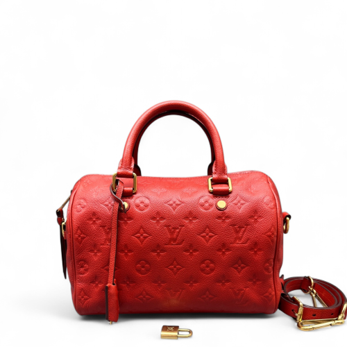 Louis Vuitton Speedy Bandouliere 25 Monogram Empreinte Orange