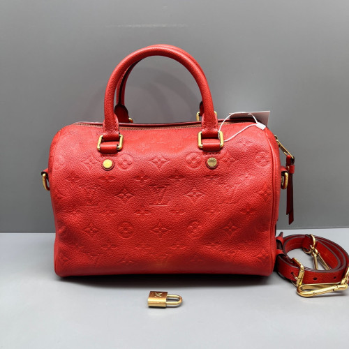 Louis Vuitton Speedy Bandouliere 25 Monogram Empreinte Orange