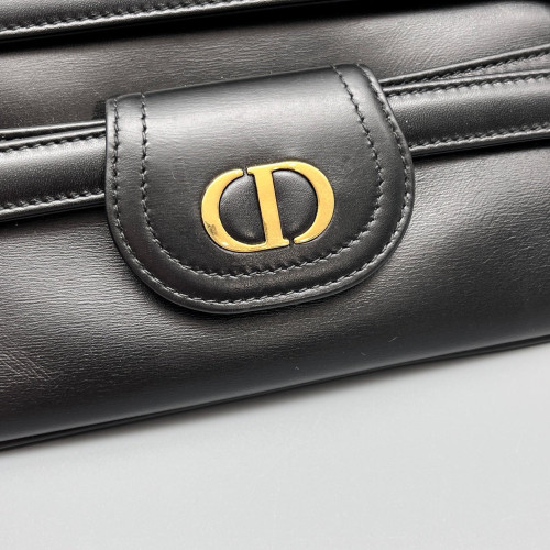 Dior Small Diordouble Chain Bag Calfskin Black