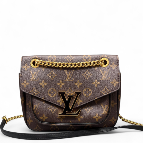 Louis Vuitton Passy Chain Shoulder Bag Monogram Brown Louis Vuitton Passy Chain Shoulder Bag Monogram Brown
