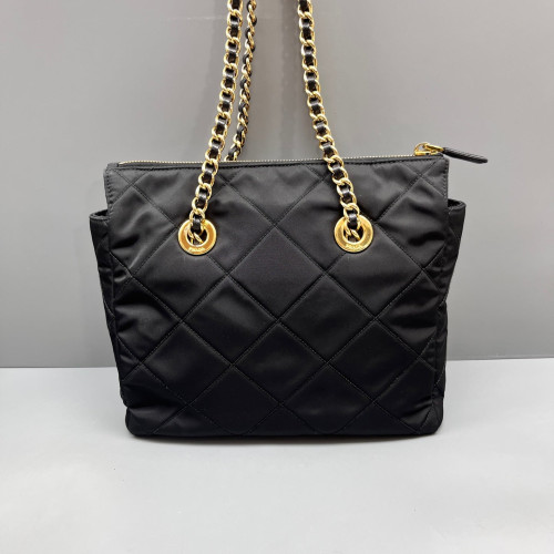 Prada Re-Edition 1995 Chaine Tote Tessuto Nylon Black