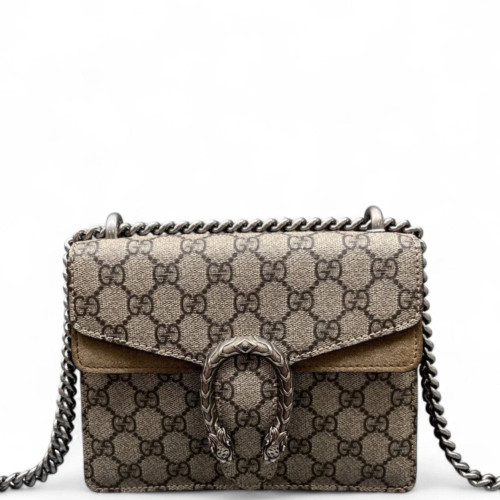 Gucci Small Dionysus GG Monogram Suede Camel Brown Gucci Small Dionysus GG Monogram Suede Camel Brown