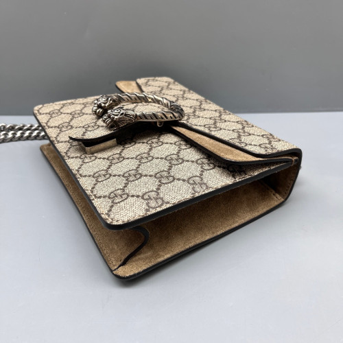 Gucci Small Dionysus GG Monogram Suede Camel Brown Gucci Small Dionysus GG Monogram Suede Camel Brown