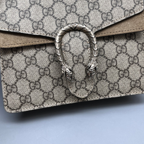 Gucci Small Dionysus GG Monogram Suede Camel Brown Gucci Small Dionysus GG Monogram Suede Camel Brown