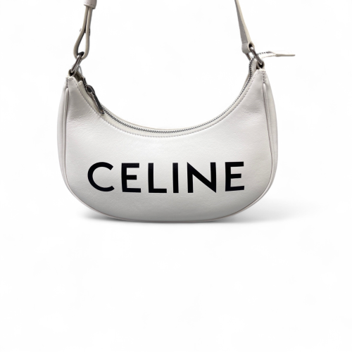 Celine Medium Ava Shoulder Bag Calfskin White