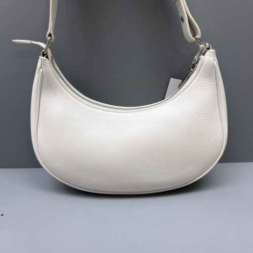 Celine Medium Ava Shoulder Bag Calfskin White