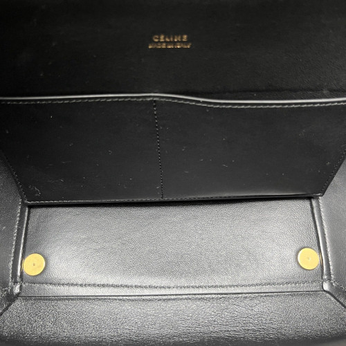 Celine Mini Belt Bag Canvas Calfskin Black Red Grey