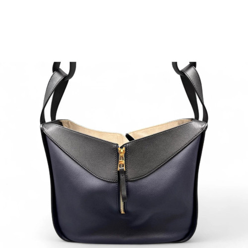 Loewe Small Hammock Calfskin Black Navy