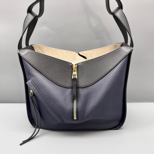 Loewe Small Hammock Calfskin Black Navy