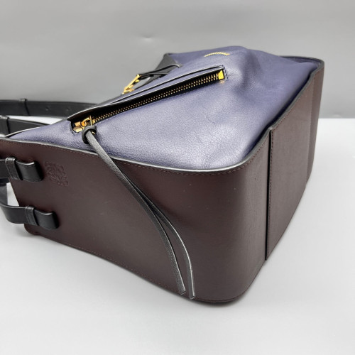 Loewe Small Hammock Calfskin Black Navy