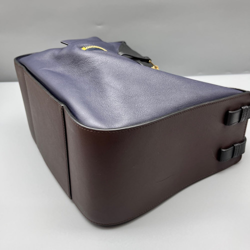 Loewe Small Hammock Calfskin Black Navy