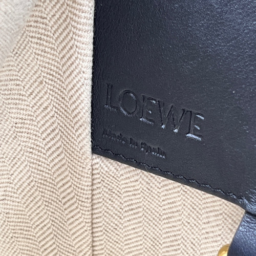 Loewe Small Hammock Calfskin Black Navy