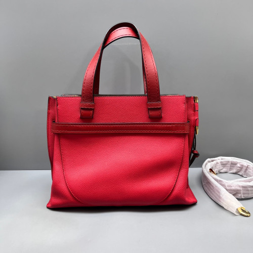 Loewe Small Gate Tote Grained Calfskin Red