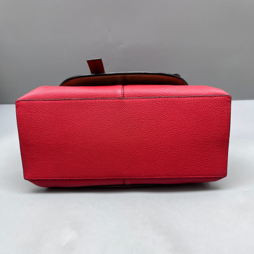 Loewe Small Gate Tote Grained Calfskin Red