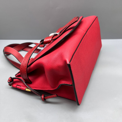 Loewe Small Gate Tote Grained Calfskin Red