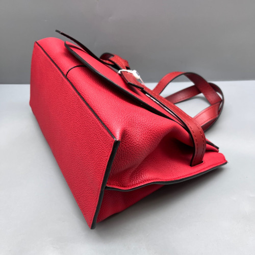 Loewe Small Gate Tote Grained Calfskin Red