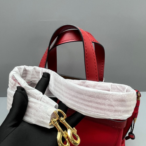 Loewe Small Gate Tote Grained Calfskin Red