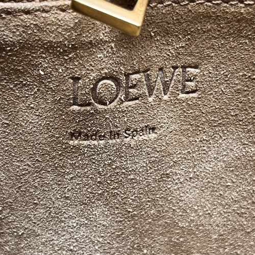Loewe Small Gate Tote Grained Calfskin Red