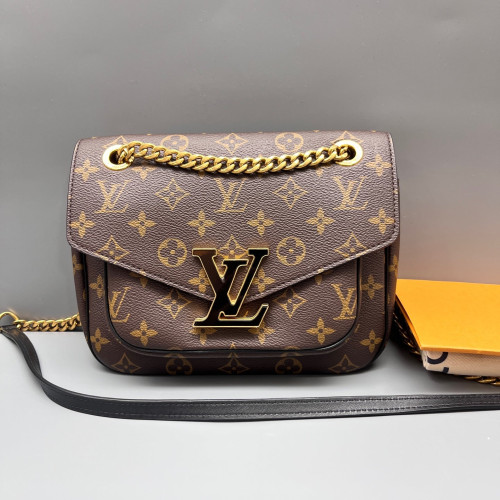 Louis Vuitton Passy Chain Shoulder Bag Monogram Brown Louis Vuitton Passy Chain Shoulder Bag Monogram Brown