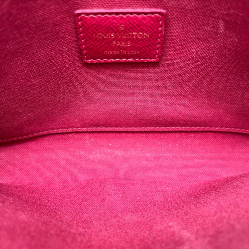 Louis Vuitton Pochette Felicie Chain Wallet Monogram Brown Burgundy