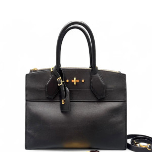 Louis Vuitton City Steamer MM Calfskin Black