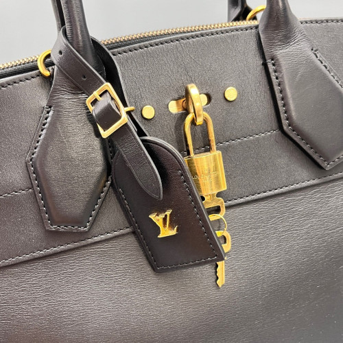 Louis Vuitton City Steamer MM Calfskin Black