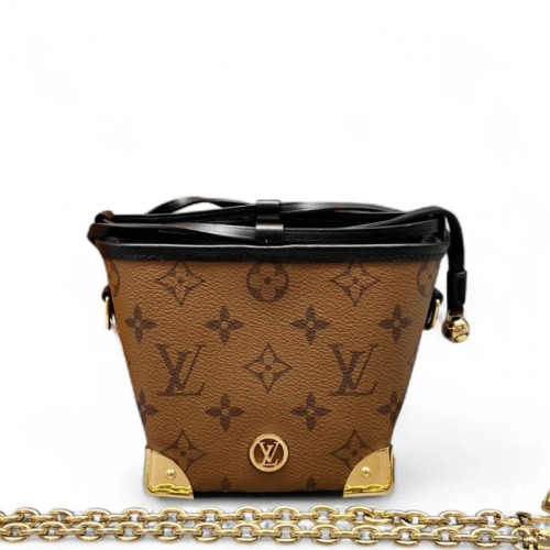 Louis Vuitton Noe Purse Monogram Brown Black