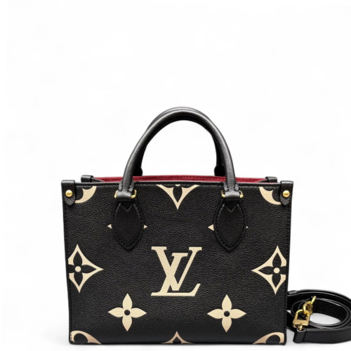 Louis Vuitton Onthego PM Monogram Empreinte Giant Black White