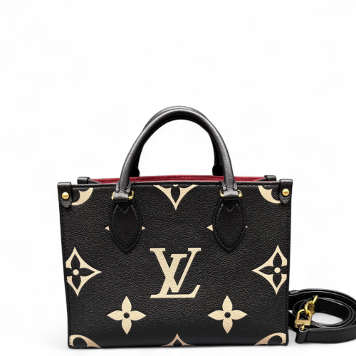 Louis Vuitton Onthego PM Monogram Empreinte Giant Black White