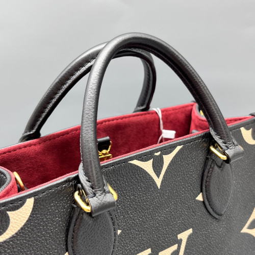 Louis Vuitton Onthego PM Monogram Empreinte Giant Black White