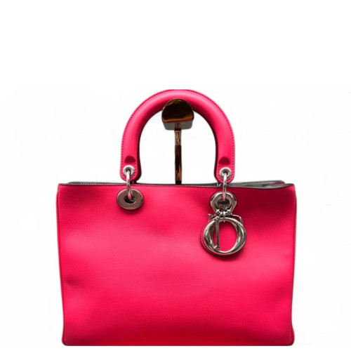 Dior Medium Diorissimo Tote Calfskin Fuchsia