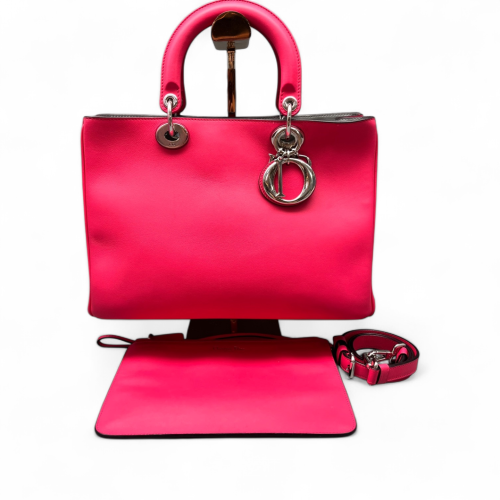Dior Medium Diorissimo Tote Calfskin Fuchsia
