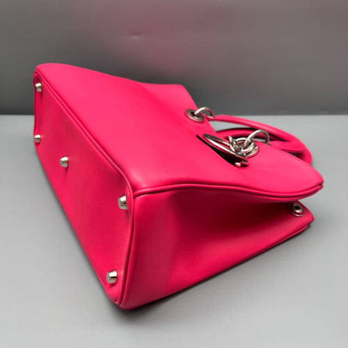 Dior Medium Diorissimo Tote Calfskin Fuchsia