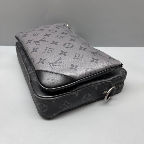 Louis Vuitton Trio Messenger Bag Reverse Monogram Black Grey Louis Vuitton Trio Messenger Bag Reverse Monogram Black Grey